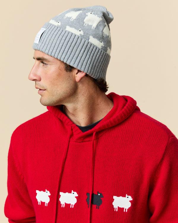 Rowing Blazers Cotton Sheep Beanie Heather Gray