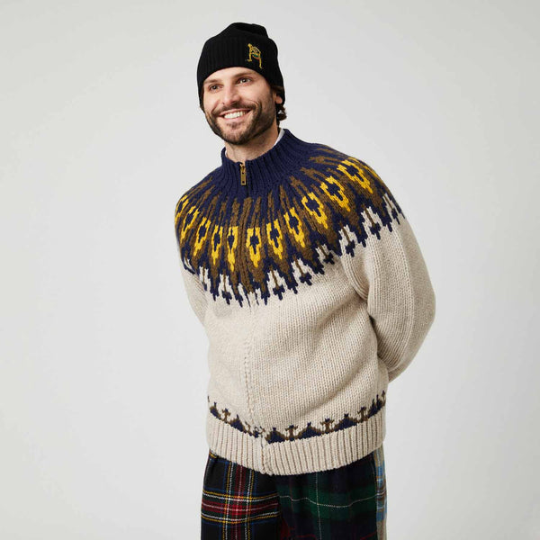 Rowing Blazers Derry Bones Santa Beanie Black