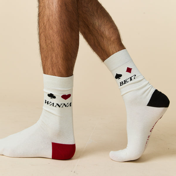 Rowing Blazers Gambling Socks White