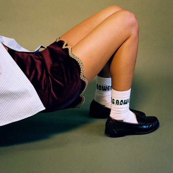 Rowing Blazers La Veste Cotton Socks White