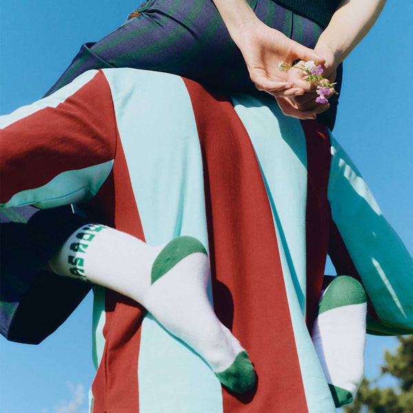 Rowing Blazers La Veste Cotton Socks White