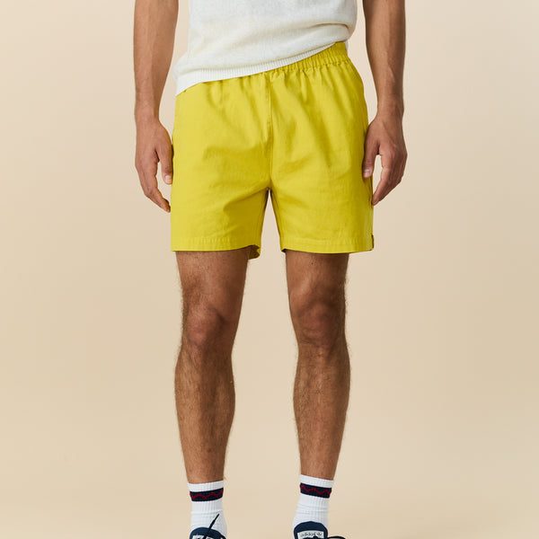 Rowing Blazers Men's Canvas Draw Shorts Yellow