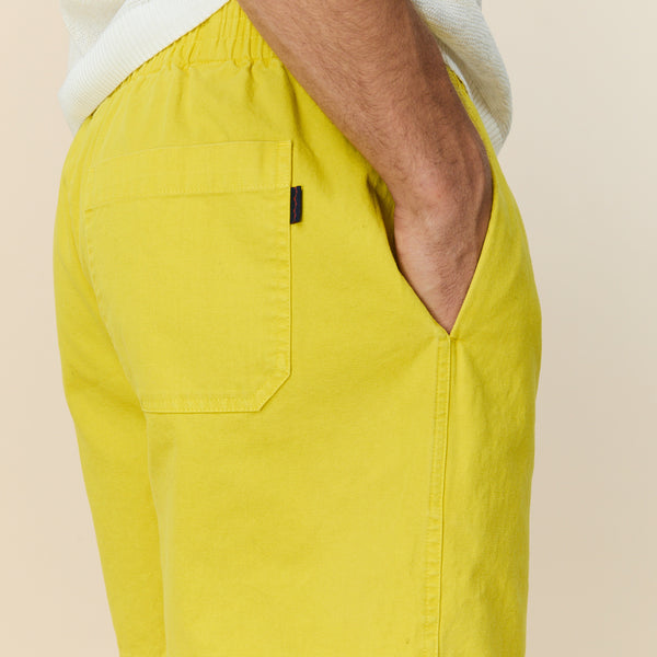 Rowing Blazers Men's Canvas Draw Shorts Yellow