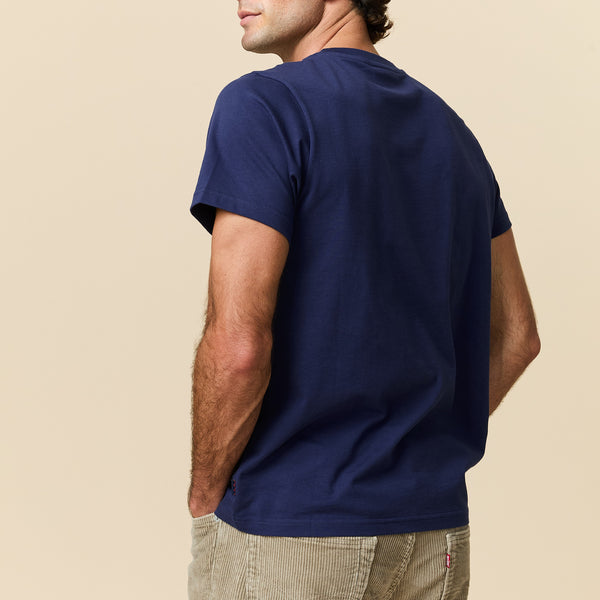 Rowing Blazers Men's Cotton Babar Pumpkin Tee Navy