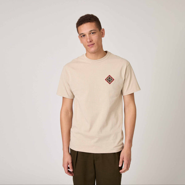 Rowing Blazers Men's Cotton Patch T-Shirt Beige
