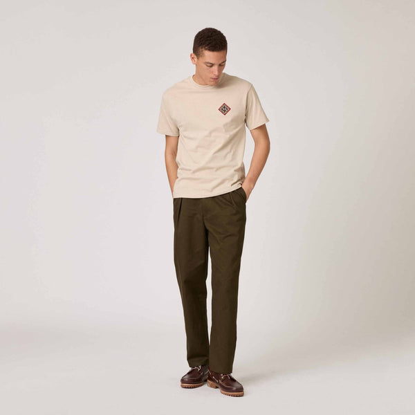 Rowing Blazers Men's Cotton Patch T-Shirt Beige