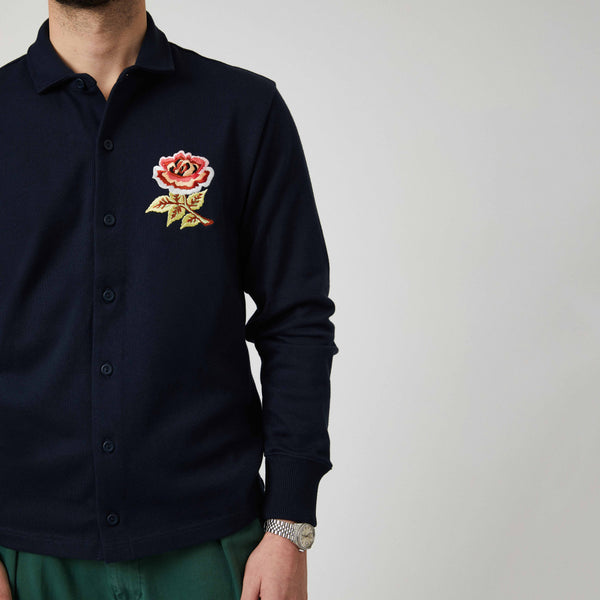 Rowing Blazers Men's Cotton Roses Over Shirt Navy