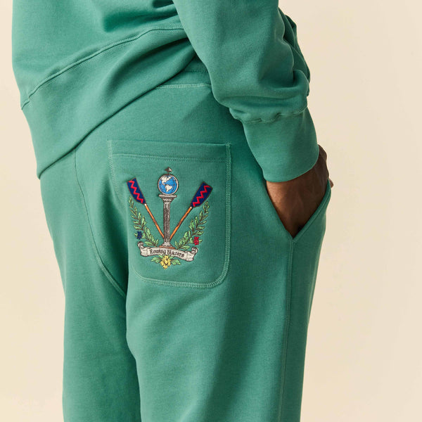 Rowing Blazers Men's Fleece Sweatpant Green