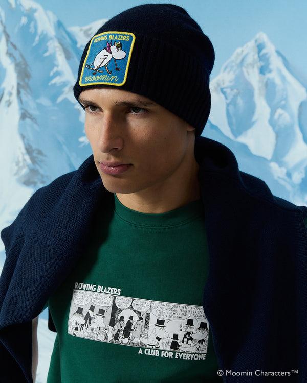 Rowing Blazers Men's Moomin Cashmere Beanie Navy