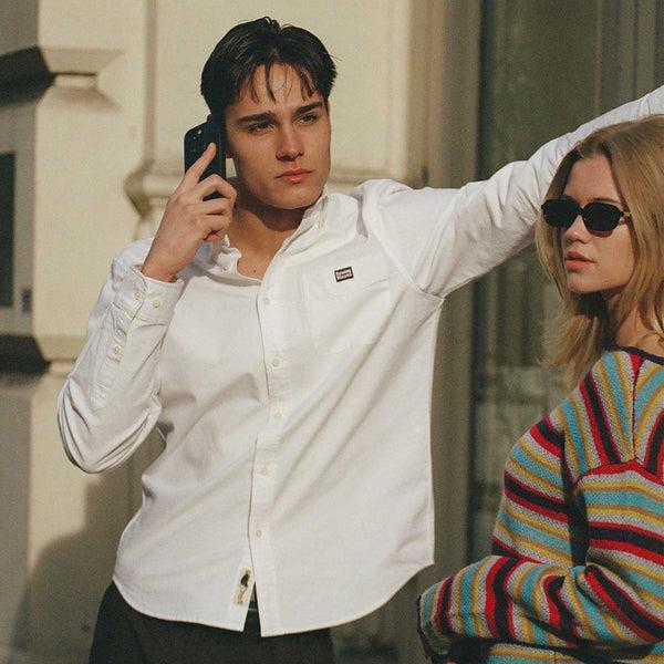 Rowing Blazers Men's Oversized Canvas Shirt Ecru