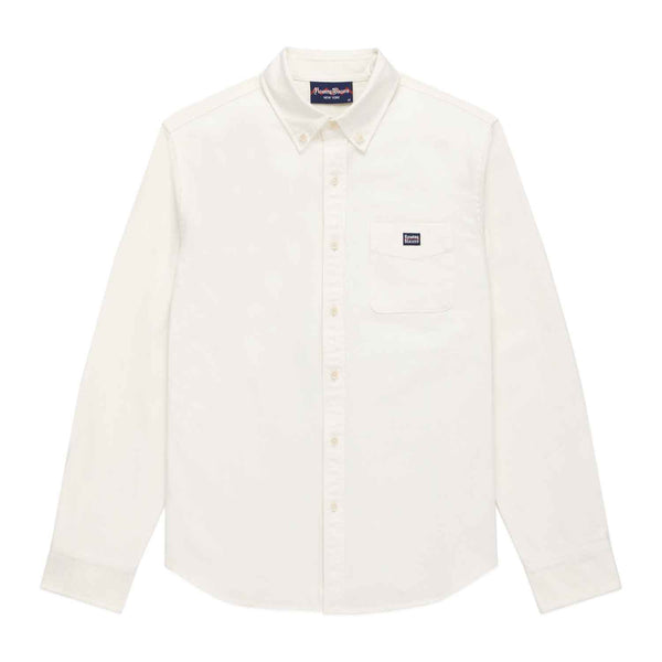 rowing blazers Men's Oversized Canvas Shirt Ecru