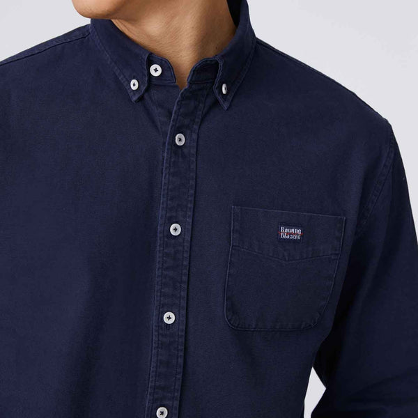 Rowing Blazers Men's Oversized Canvas Shirt Navy