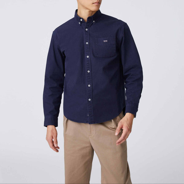 Rowing Blazers Men's Oversized Canvas Shirt Navy