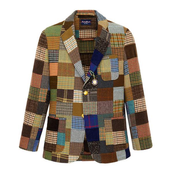 rowing blazers Men's Patchwork Tweed Jacket