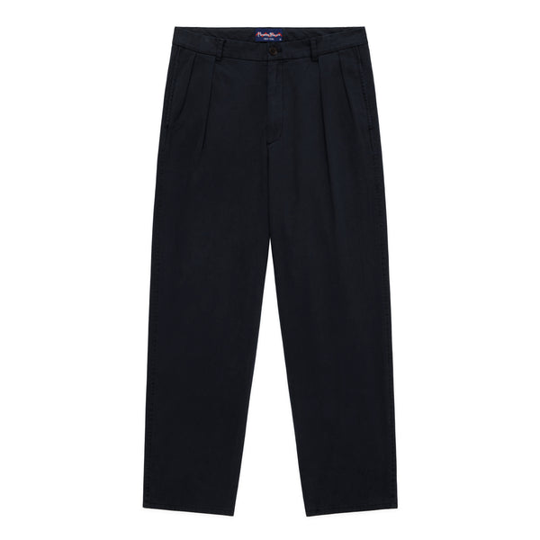 rowing blazers Men's Pleated Relaxed Trouser Black