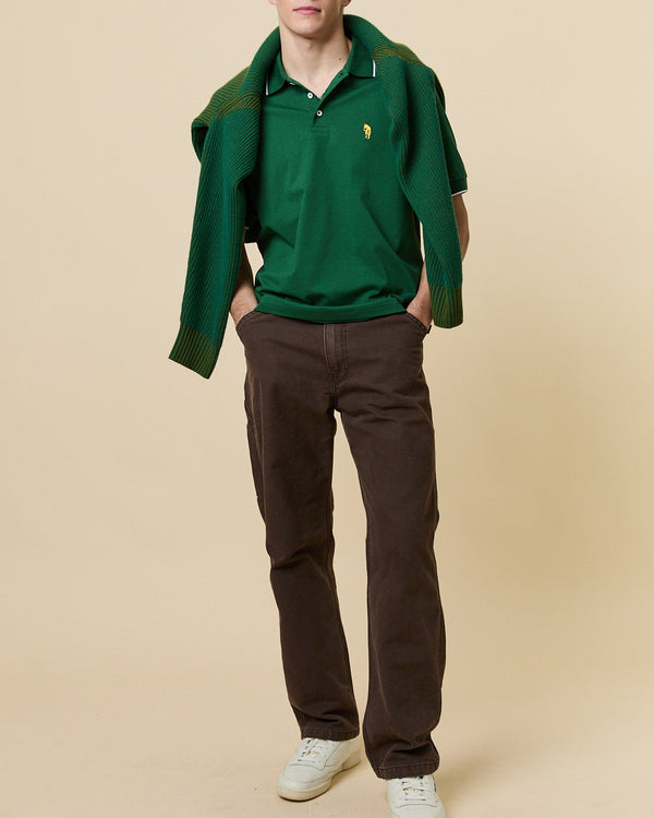 Rowing Blazers Men's Pooh Double Polo Green