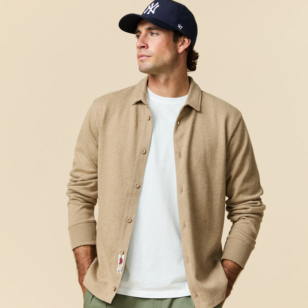 Rowing Blazers Men's Rugby Overshirt Khaki