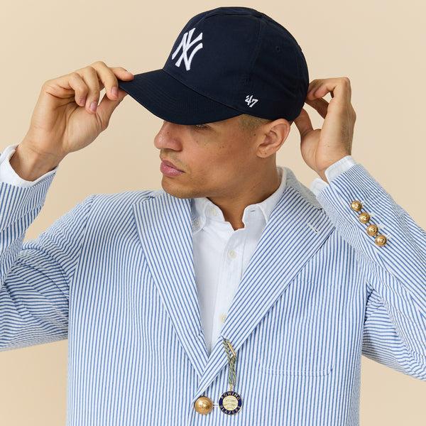 Rowing Blazers Men's Seersucker Ripley Blazer Blue