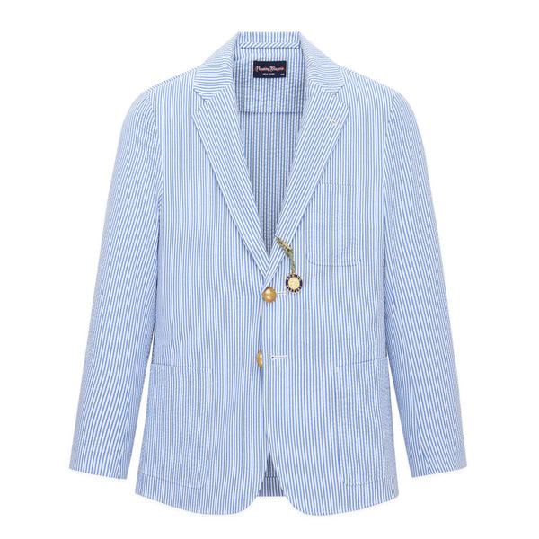 rowing blazers Men's Seersucker Ripley Blazer Blue