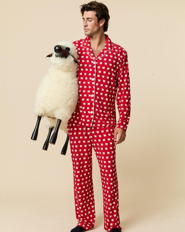 Rowing Blazers Men's Sheep Pajama Set Diana Red