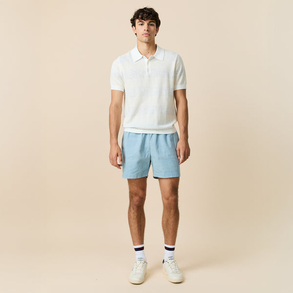 Rowing Blazers Men's Tonal Striped Polo White