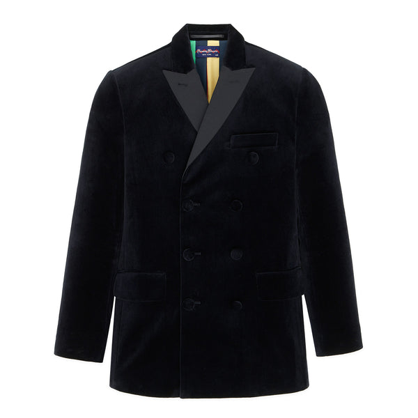 rowing blazers Men's Velvet Tuxedo Jacket Black