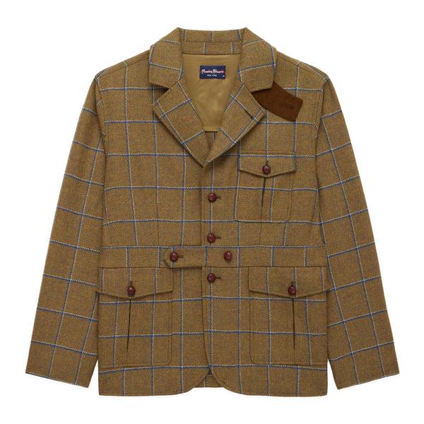 rowing blazers Men's Wool Norfolk Jacket Green