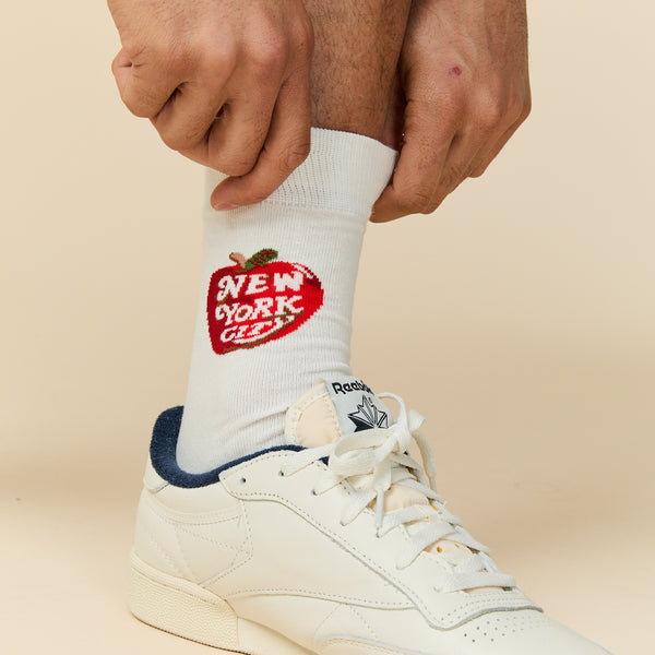 Rowing Blazers New York Socks White