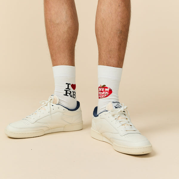 Rowing Blazers New York Socks White