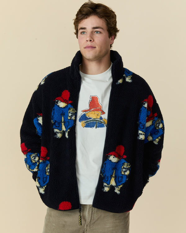 Rowing Blazers Paddington Sherpa Jacket Navy