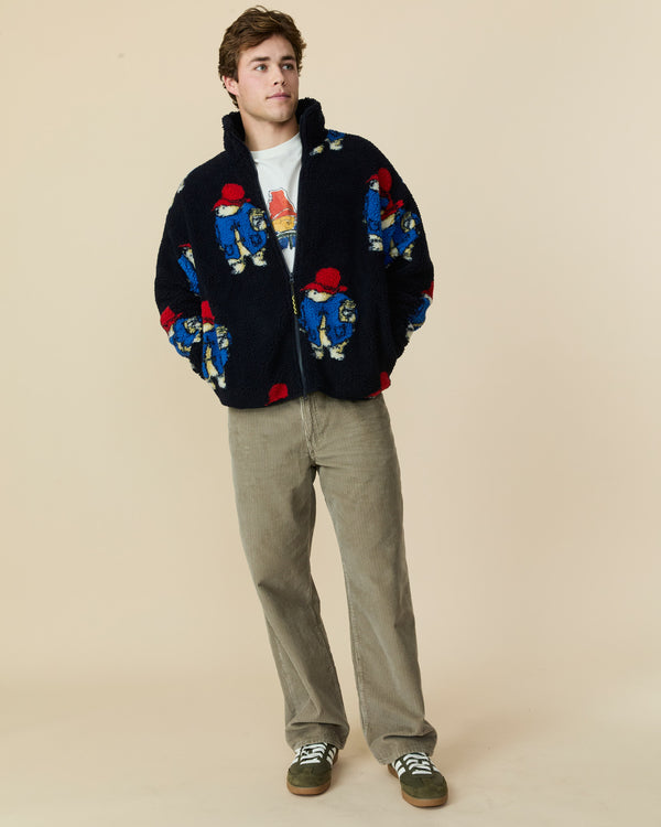 Rowing Blazers Paddington Sherpa Jacket Navy