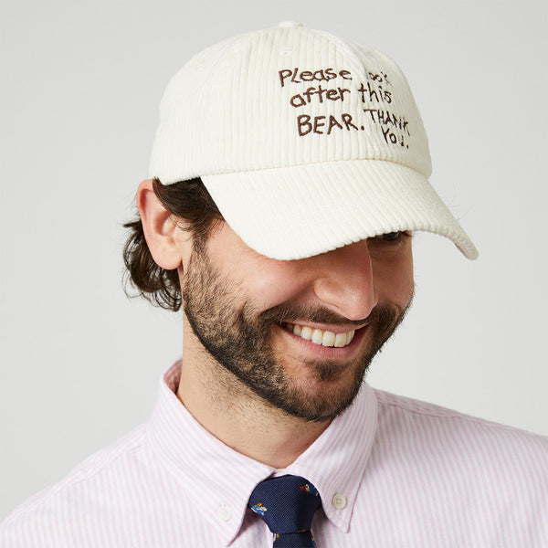 Rowing Blazers Paddington Text Cord Hat Bone