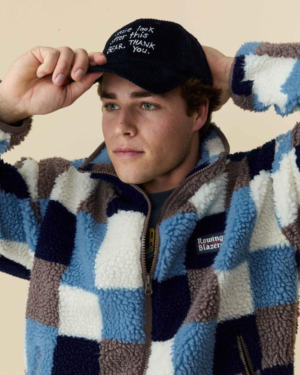 Rowing Blazers Paddington Text Cord Hat Navy