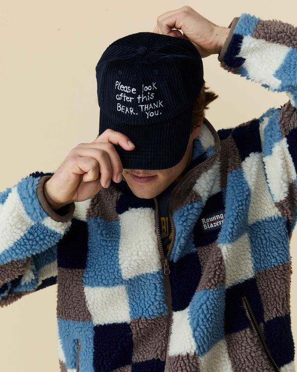 Rowing Blazers Paddington Text Cord Hat Navy