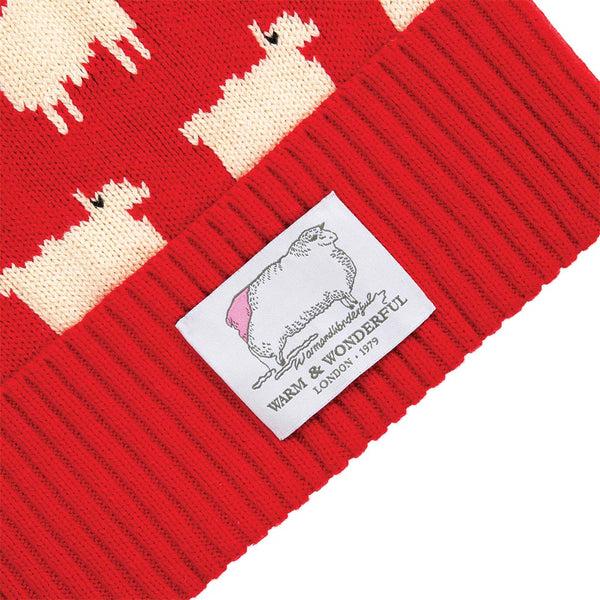 Rowing Blazers Sheep Cashmere Beanie Diana Red