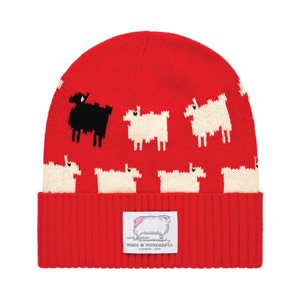 rowing blazers Sheep Cashmere Beanie Diana Red