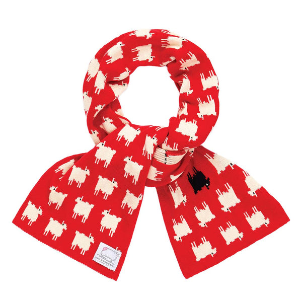 rowing blazers Sheep Cashmere Scarf Diana Red