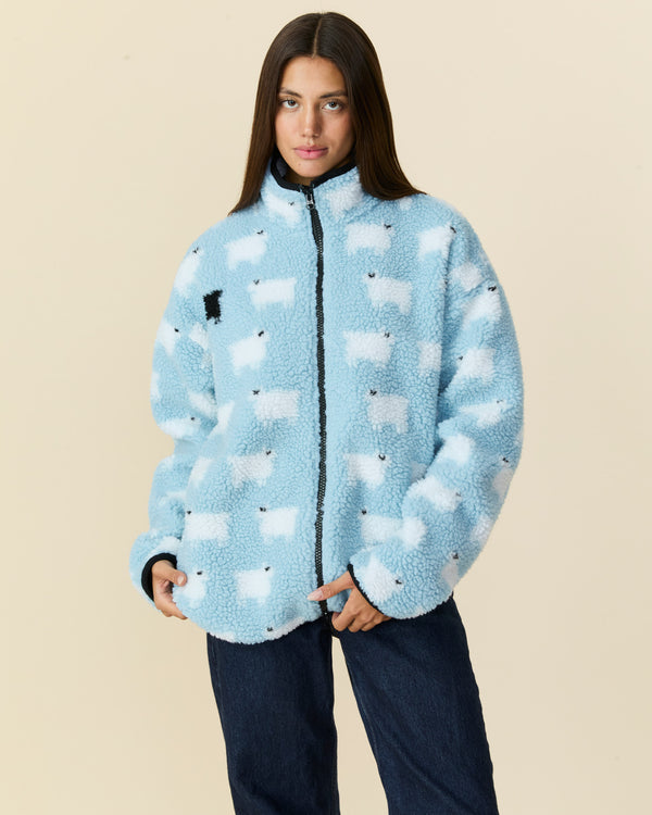 Rowing Blazers Sheep Sherpa Jacket Blue
