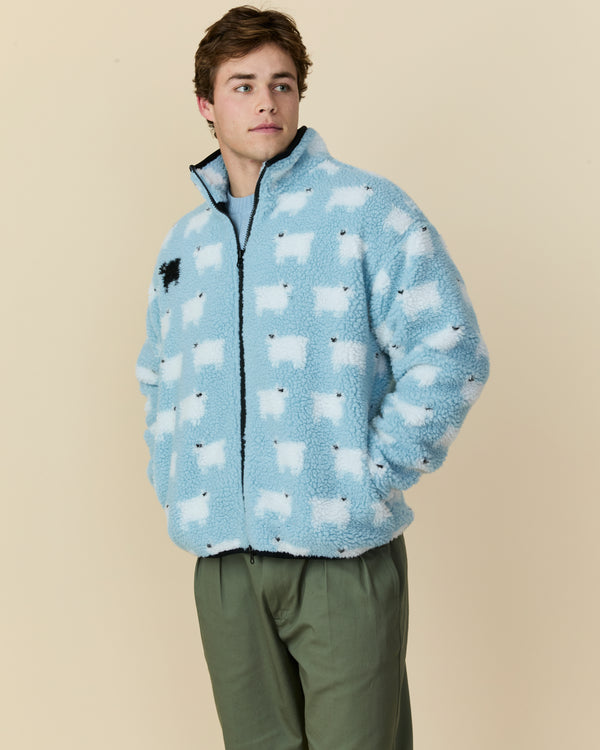 rowing blazers Sheep Sherpa Jacket Blue