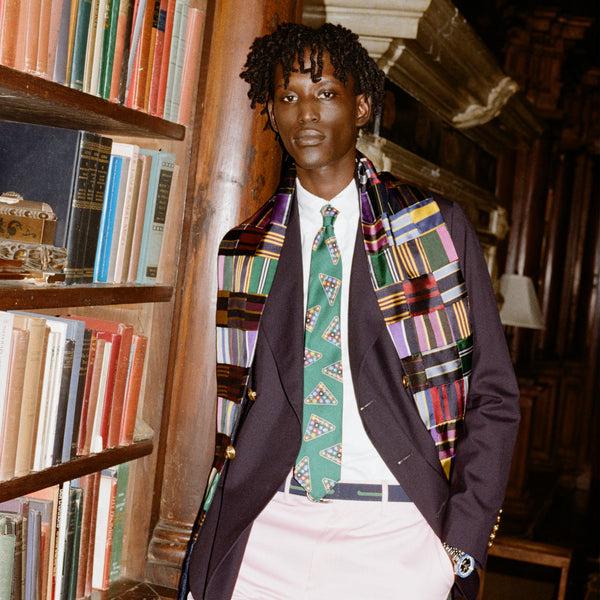 Rowing Blazers Tie Patchwork Scarf