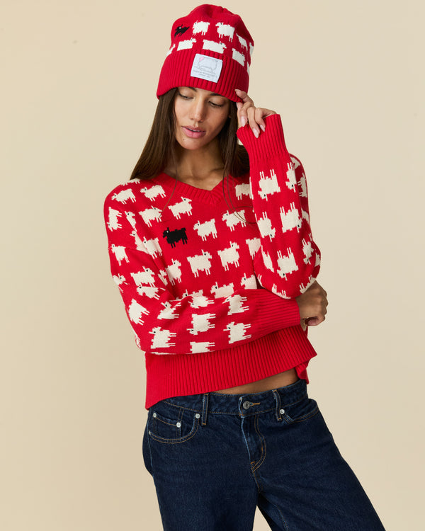 Rowing Blazers Warm & Wonderful Cotton Sheep Beanie