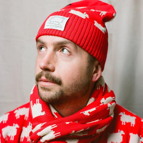 Rowing Blazers Warm & Wonderful Cotton Sheep Scarf