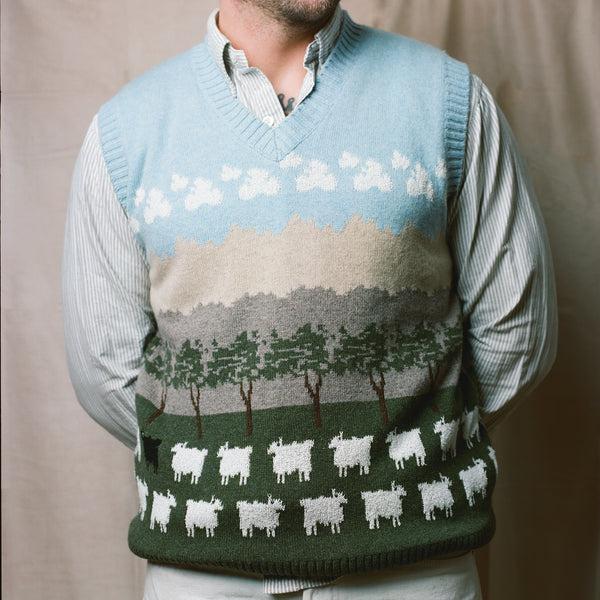 Rowing Blazers Warm & Wonderful Scenic Sheep Vest