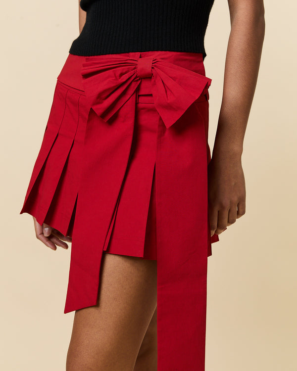 Rowing Blazers Women's Bow Pleated Skirt Red
