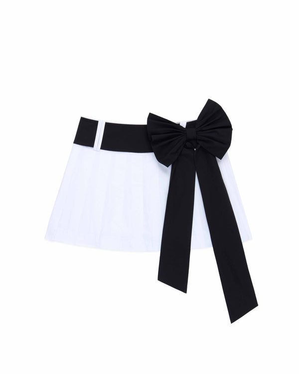 rowing blazers Women's Bow Pleated Skirt White