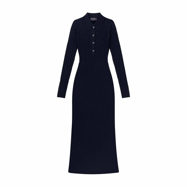 rowing blazers Women's Cable Cardigan Dress Navy