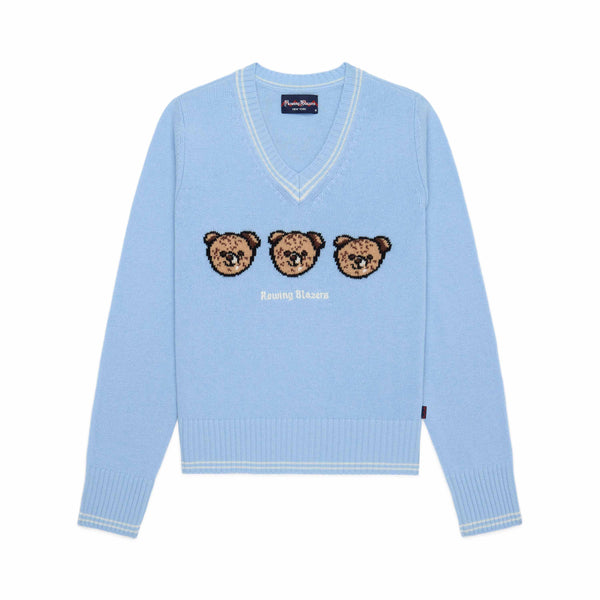 rowing blazers Women's Cashmere Bears Sweater Blue