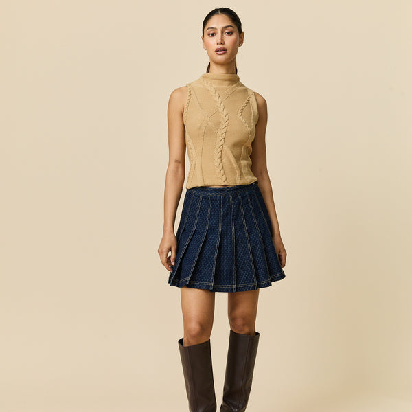 Rowing Blazers Women's Cotton Cable Tank Camel