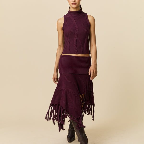 Rowing Blazers Women's Cotton Cable Tank Wine