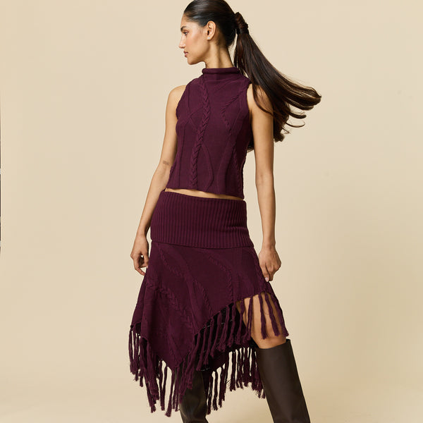 Rowing Blazers Women's Cotton Cable Tank Wine